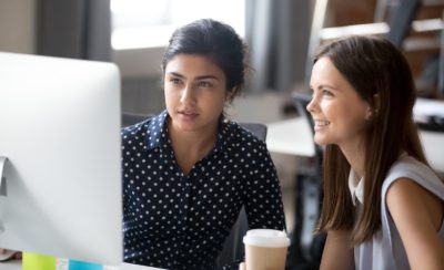 an employer offering first-hand training to an apprentice.