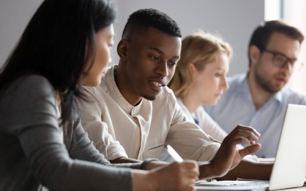 A student learning first-hand knowledge during a work experience placement.