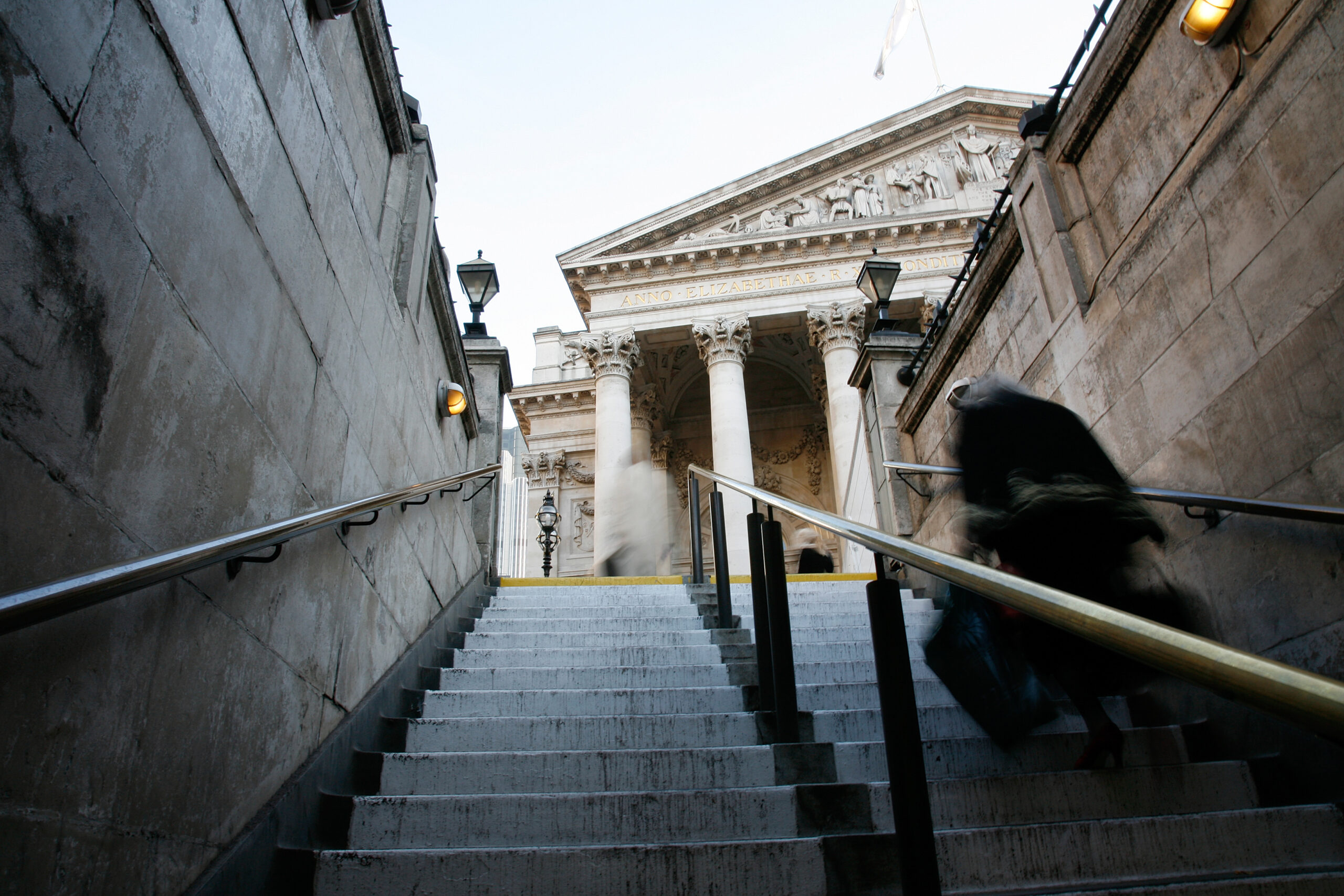 The Royal Exchange in the City of London, close to where the LIBF is based.